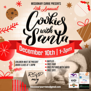 4th Annual Cookies with Santa 2022 Flyer